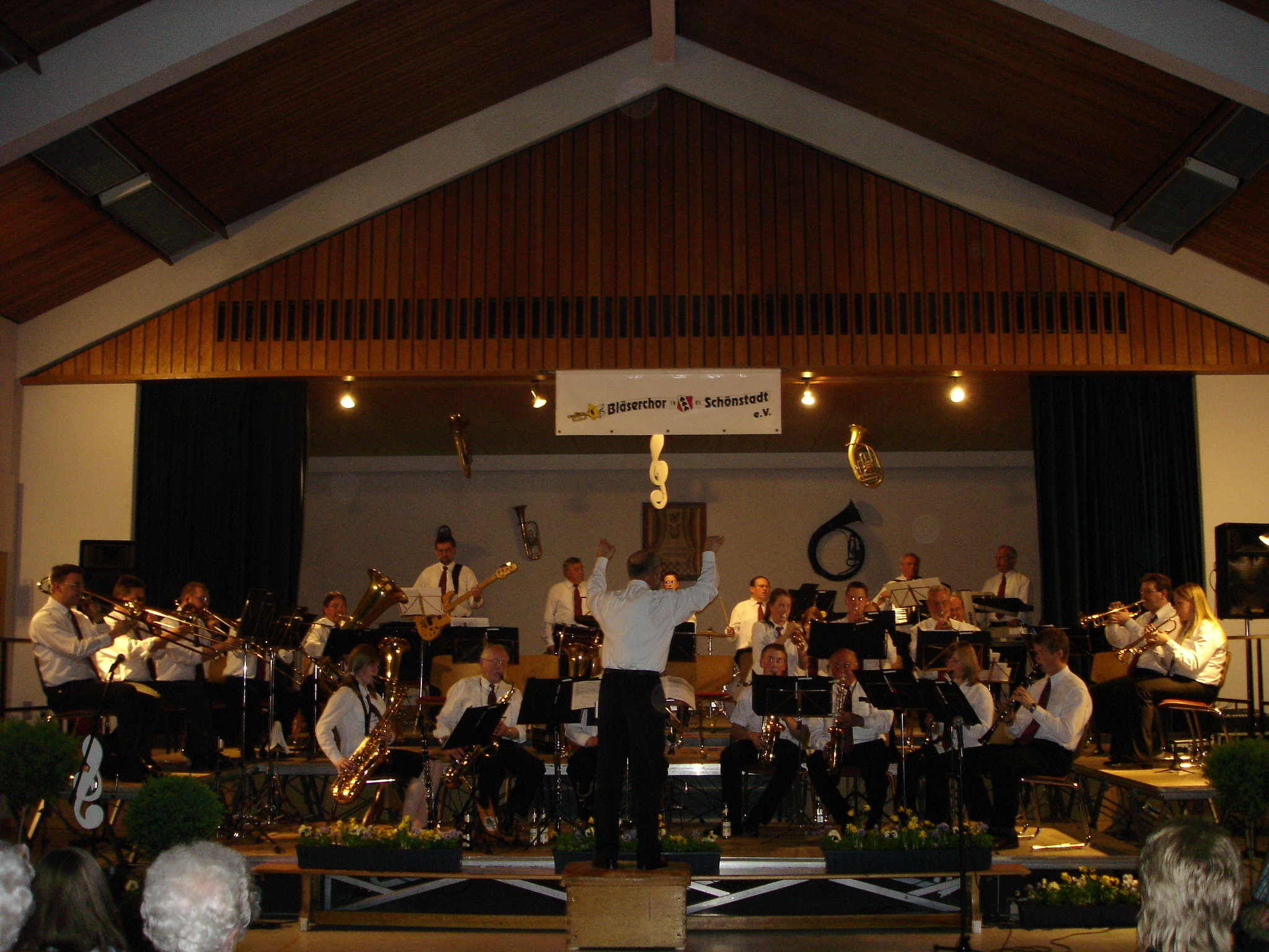 2005 als Gast beim Jahreskonzert des Bläserchor Schönstadt